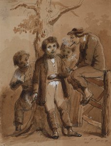 Pijany Sam autorstwa Alfred Jacob Miller