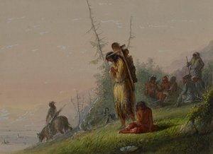 Obozowisko Indian autorstwa Alfred Jacob Miller
