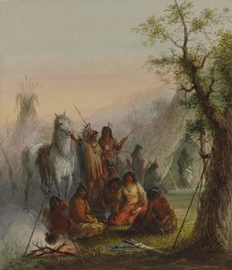 Obóz Indian autorstwa Alfred Jacob Miller