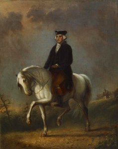 George Washington w Mount Vernon autorstwa Alfred Jacob Miller