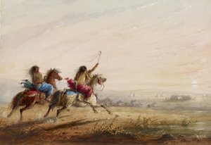 Indiańskie dziewczęta: wyścig autorstwa Alfred Jacob Miller