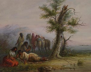 Indianki autorstwa Alfred Jacob Miller