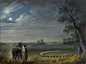 Kręgi medycyny autorstwa Alfred Jacob Miller