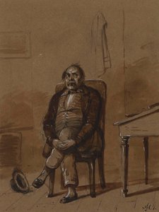 Nigdy nie jestem szczęśliwy, chyba że jestem nieszczęśliwy autorstwa Alfred Jacob Miller