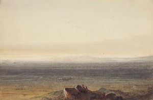 Prairie, ok. 1837 (ołówek, akwarela i gwasz na papierze) autorstwa Alfred Jacob Miller