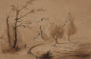 Widok posiadłości autorstwa Alfred Jacob Miller