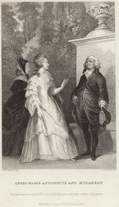 Królowa Maria Antonina i Honore Gabriel Riqueti