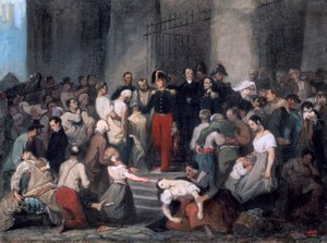Książę Orleanu ..Podczas epidemii cholery, ok. 1830 r.