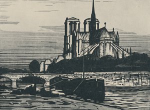 „Notre Dame w Paryżu”, 1919 autorstwa Alfred Latour