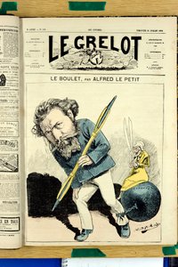 Okładka „”Le Grelot””, numer 119, Satyryka w Kolorach autorstwa Alfred Le Petit