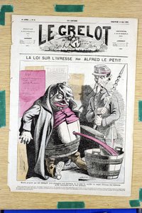 Okładka „”Le Grelot””, numer 58, Satyryka w Kolorach autorstwa Alfred Le Petit