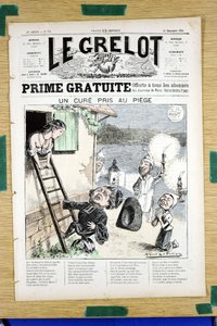 Okładka „”Le Grelot””, numer 718, Satyryka w Kolorach autorstwa Alfred Le Petit