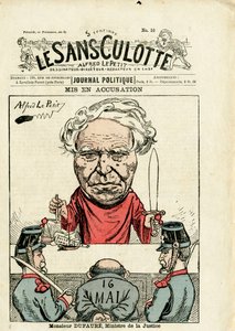 Okładka „”Le Sans-Panlotte””, numer 10, Satyryczny w kolorze autorstwa Alfred Le Petit