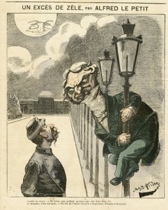 Ilustracja Alfreda Le Petity (1841-1909) do okładki Le Grelot autorstwa Alfred Le Petit