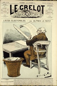 Ilustracja do okładki Le Grelot, nr 178 autorstwa Alfred Le Petit