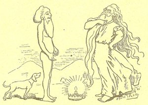 Ilustracja Alfreda Le Pete (1841-1909) w Gros-Jean i jego uzdrowieniu autorstwa Alfred Le Petit