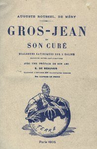 Ilustracja Alfreda Le Petité (1841-1909) na okładkę Gros-Jeana i jego uzdrowienia autorstwa Alfred Le Petit