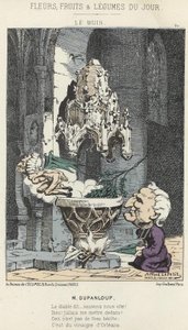 Le Boxis: Karykatura o Dupanloup - ch. z 21.02.1871 w „Kwiaty, owoce i warzywa dnia” autorstwa Alfred Le Petit