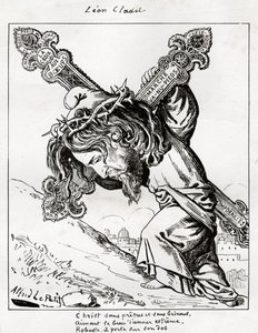 karykatura Leona Cladela, ok. 1875-80 (grafika) autorstwa Alfred Le Petit