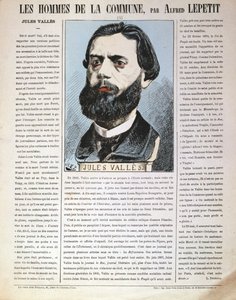 Jules Valles, francuski dziennikarz, autor i członek Komuny Paryskiej, 1871 autorstwa Alfred Lepetit
