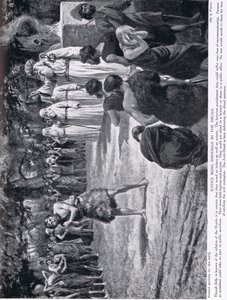 Sprawiedliwość wymierzana przez druidów, ilustracja z „Historii Narodów Hutchinsona”, c.1910 autorstwa Alfred Pearse