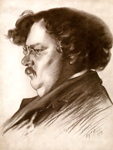 Gilbert Keith Chesterton, angielski pisarz, 1909 1910.