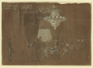 Nabożeństwo pogrzebowe nad płk Ellsworth w Białym Domu East Room Streszczenie/średnie