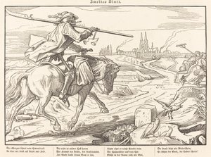 Również Taniec Śmierci II autorstwa Alfred Rethel