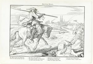 Również taniec śmierci, płyta II autorstwa Alfred Rethel