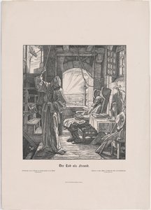 Śmierć Dusiciel autorstwa Alfred Rethel