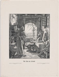 Śmierć jako przyjaciel autorstwa Alfred Rethel
