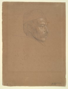 Studium człowieka autorstwa Alfred Rethel