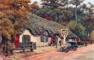 Cat and Fiddle Inn, New Forest autorstwa Alfred Robert Quinton