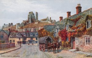 Zamek i wioska Corfe