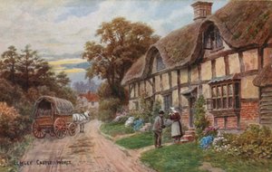Zamek Elmley, Worcestershire autorstwa Alfred Robert Quinton