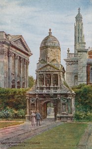 Brama Honorowa, Caius College, Cambridge (kolor lito) autorstwa Alfred Robert Quinton