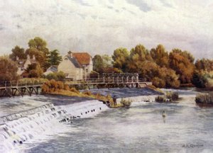 Hambledon Weir autorstwa Alfred Robert Quinton
