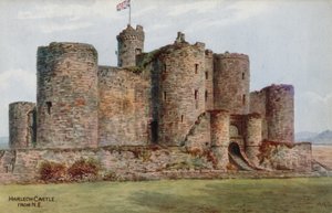 Zamek Harlech, od NE autorstwa Alfred Robert Quinton