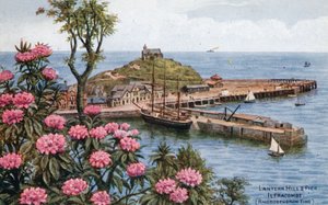 Lantern Hill and Pier, Ilfracombe, (czas rododendronów) autorstwa Alfred Robert Quinton