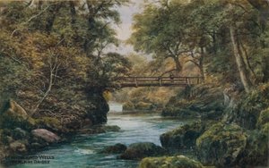 Llandrindod Wells, alpejski most autorstwa Alfred Robert Quinton