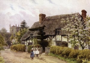 Norton, niedaleko Evesham, Worcester (kolor lito) autorstwa Alfred Robert Quinton
