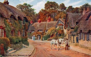 Stara Wioska, Shanklin, Wyspa Wight autorstwa Alfred Robert Quinton