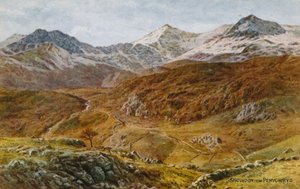 Snowdon, z Pen Y Gwryd autorstwa Alfred Robert Quinton