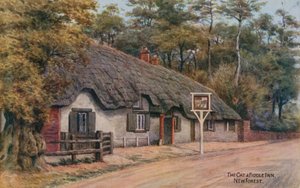 Zajazd „Kot i skrzypce”, New Forest autorstwa Alfred Robert Quinton