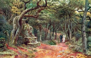 Osuwisko, Wyspa Wight autorstwa Alfred Robert Quinton