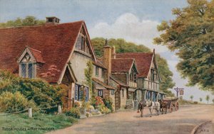 Domy Tudorów w Rottingdean autorstwa Alfred Robert Quinton