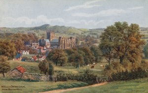 Katedra w Wells, z Milton Hill autorstwa Alfred Robert Quinton