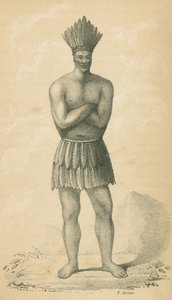 Indianin ubrany w „Tobet” autorstwa Alfred Robinson