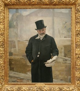 Portret Adolphe Alphand (1817-1891),1888 (olej na płótnie) autorstwa Alfred Roll