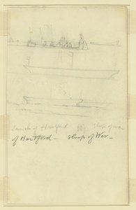 Premiera Hartford, Sloop of War autorstwa Alfred Rudolph Waud